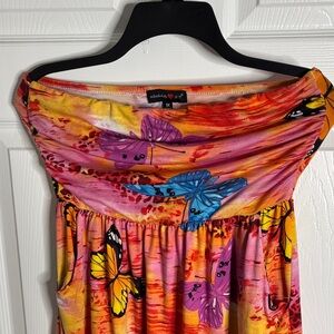 Absolutely Vibrant Orange and Purple Dress